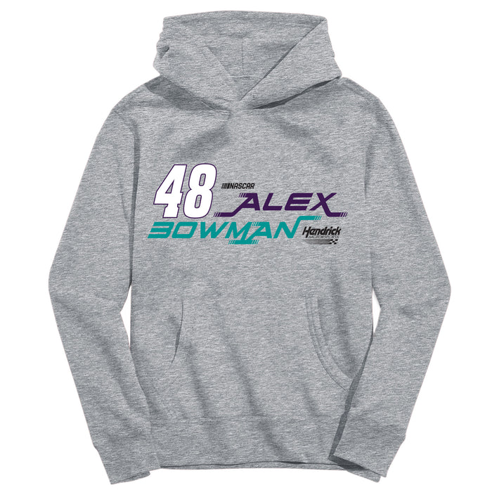 Alex Bowman NASCAR Pullover Cotton Hoodie - Grey