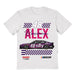 Alex Bowman Vive La Fete NASCAR Flag Racing Car T-Shirt - White