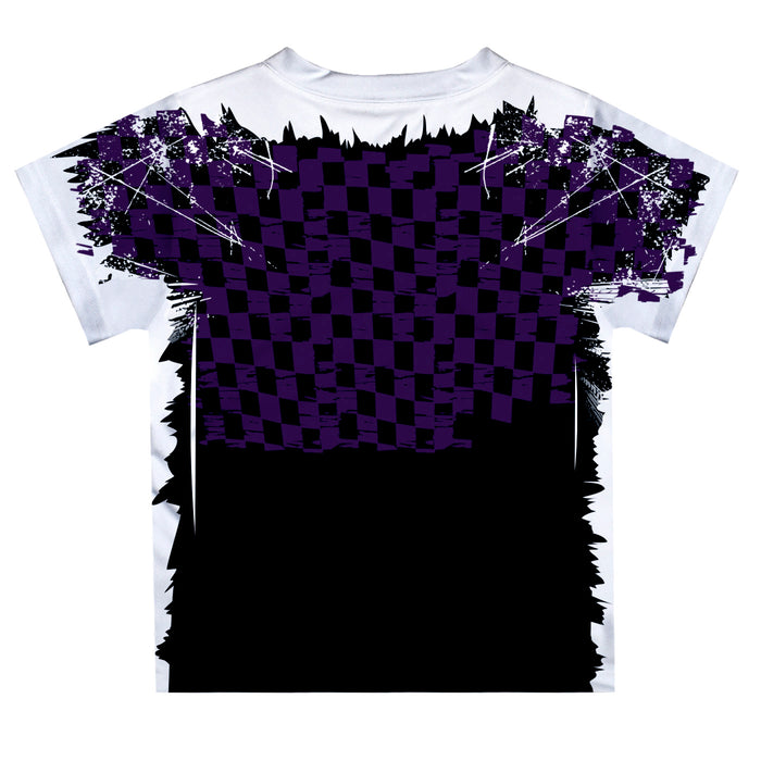 Alex Bowman Vive La Fete NASCAR Checkered Racing Car T-Shirt - Purple - Vive La Fête - Online Apparel Store