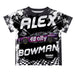 Alex Bowman Vive La Fete NASCAR Abstract Kids T-Shirt  - Black