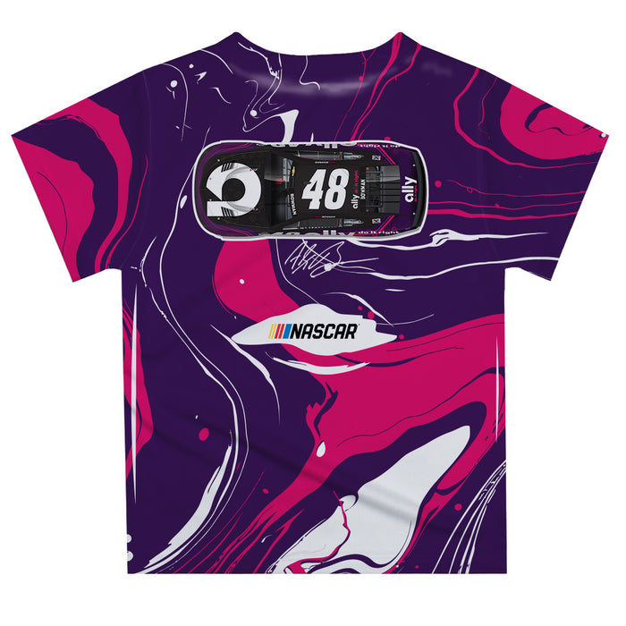 Alex Bowman Vive La Fete NASCAR Marble T-Shirt  - Purple - Vive La Fête - Online Apparel Store