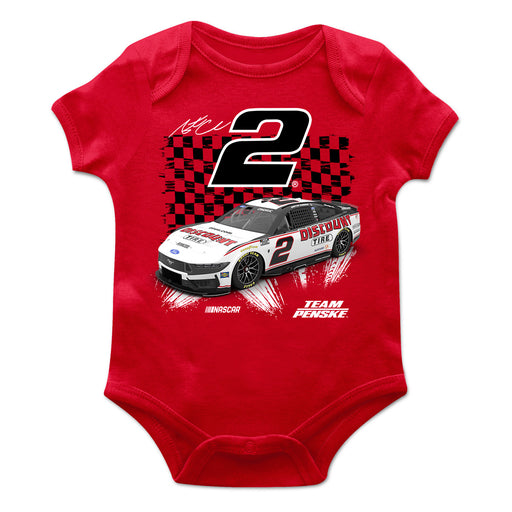 Austin Cindric Cotton Short Sleeve Bodysuit Red