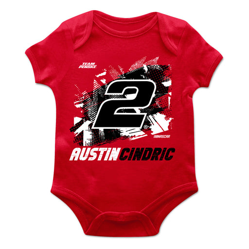Austin Cindric Cotton Short Sleeve Bodysuit Red