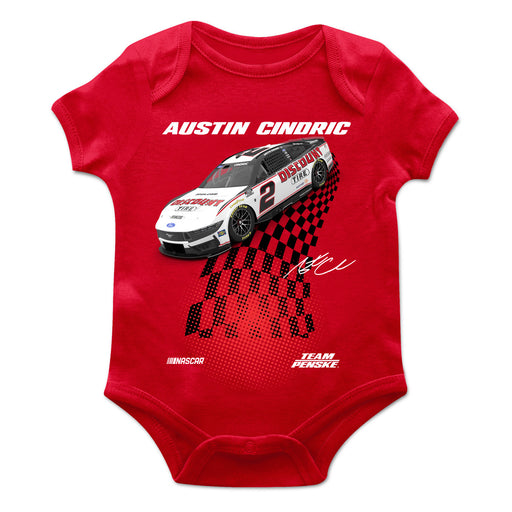 Austin Cindric Cotton Short Sleeve Bodysuit Red