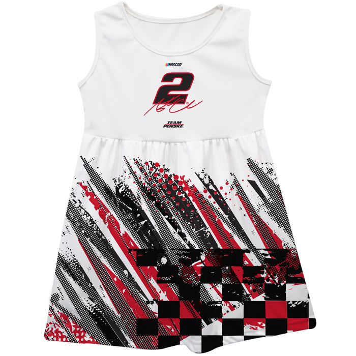 Austin Cindric Vive La Fete NASCAR Abstract Check Halftones Tank Dress White