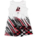 Austin Cindric Vive La Fete NASCAR Abstract Check Halftones Tank Dress White