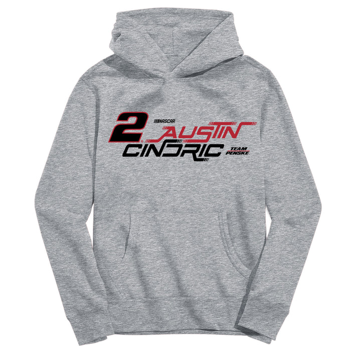 Austin Cindric Vive La Fete NASCAR Pullover Cotton Hoodie Gray