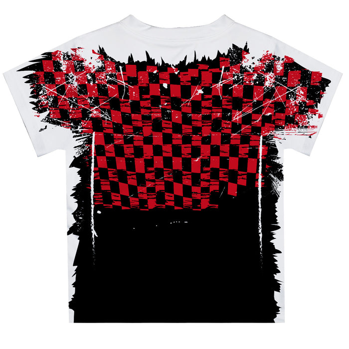 Austin Cindric Vive La Fete NASCAR Checkered Racing Car T-Shirt Red and Black