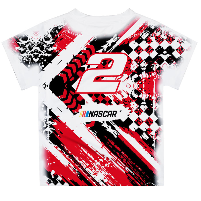 Austin Cindric Vive La Fete NASCAR Abstract Kids T-Shirt White