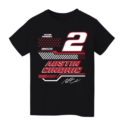 Austin Cindric Vive La Fete NASCAR Geometric Classic Front Cotton T-Shirt Black