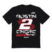 Austin Cindric Vive La Fete NASCAR Fire number Cotton T-Shirt Black