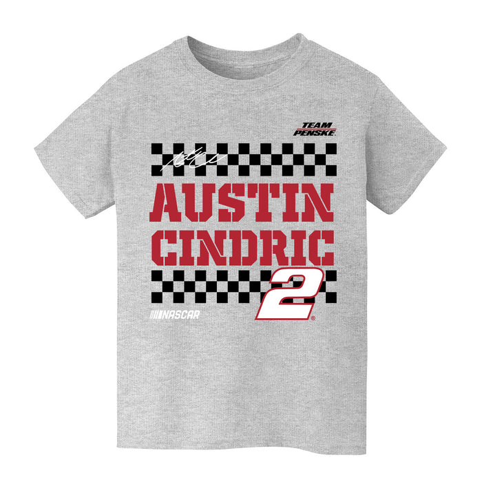 Austin Cindric Vive La Fete NASCAR Grid Car Cotton T-Shirt Gray