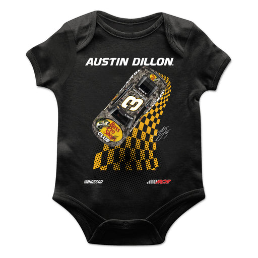 Austin Dillon Cotton Short Sleeve Bodysuit Black