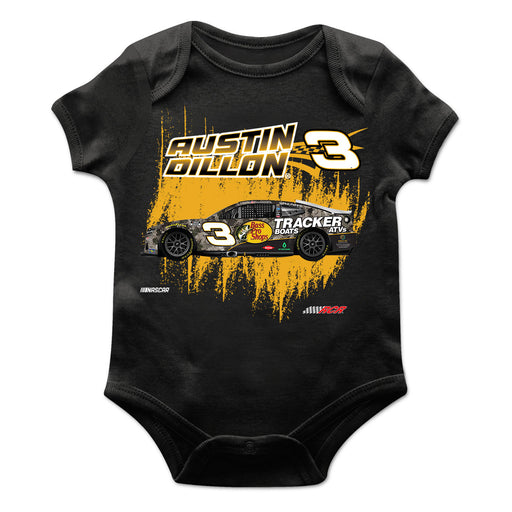 Austin Dillon Cotton Short Sleeve Bodysuit Black