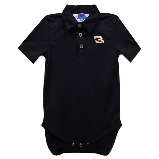 Austin Dillon Vive La Fete Vive La Fete Solid Polo Bodysuit - Black