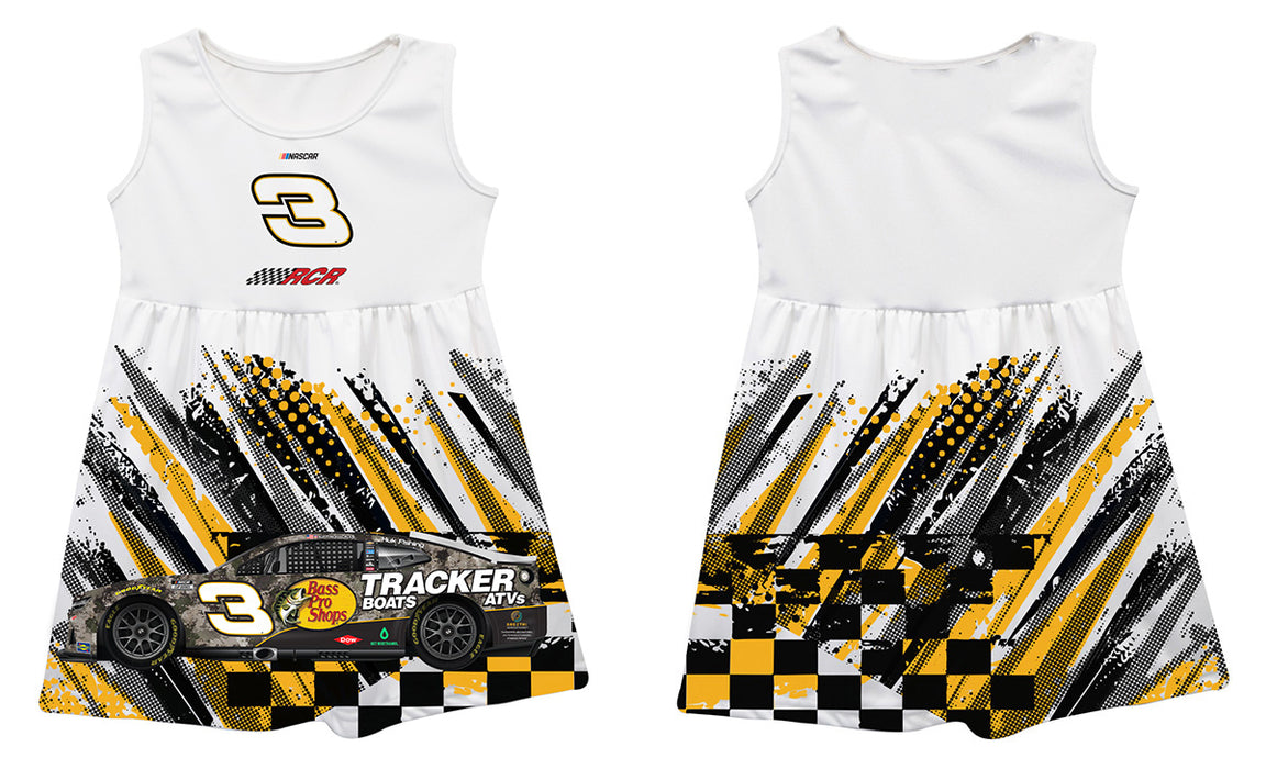 Austin Dillon Vive La Fete NASCAR Abstract Check Halftones Tank Dress - White - Vive La Fête - Online Apparel Store