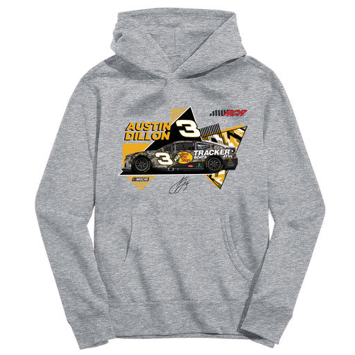 Austin Dillon NASCAR Pullover Cotton Hoodie - Grey