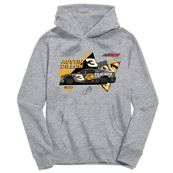 Austin Dillon NASCAR Pullover Cotton Hoodie - Grey