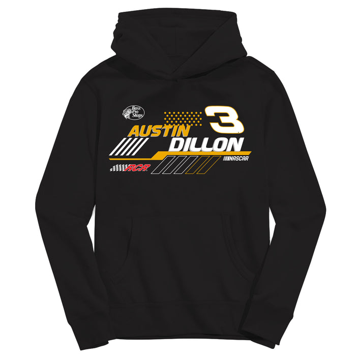 Austin Dillon NASCAR Pullover Cotton Hoodie - Black