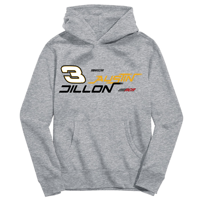 Austin Dillon NASCAR Pullover Cotton Hoodie - Grey