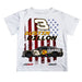 Austin Dillon NASCAR Black American Flag Kids Tshirt