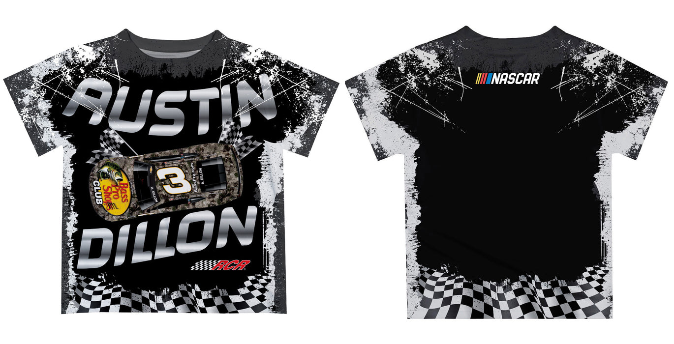 Austin Dillon NASCAR Black Abstract Kids Tshirt - Vive La Fête - Online Apparel Store