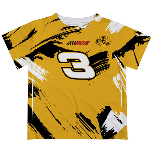 Austin Dillon Vive La Fete NASCAR Paint Brush T-Shirt - Gold