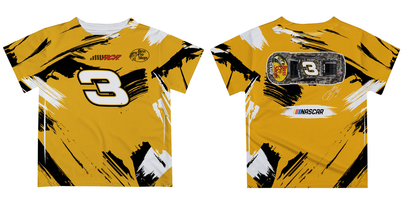 Austin Dillon Vive La Fete NASCAR Paint Brush T-Shirt - Gold - Vive La Fête - Online Apparel Store