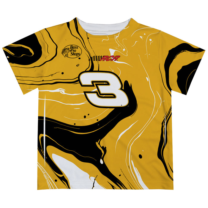 Austin Dillon Vive La Fete NASCAR Marble T-Shirt - Gold