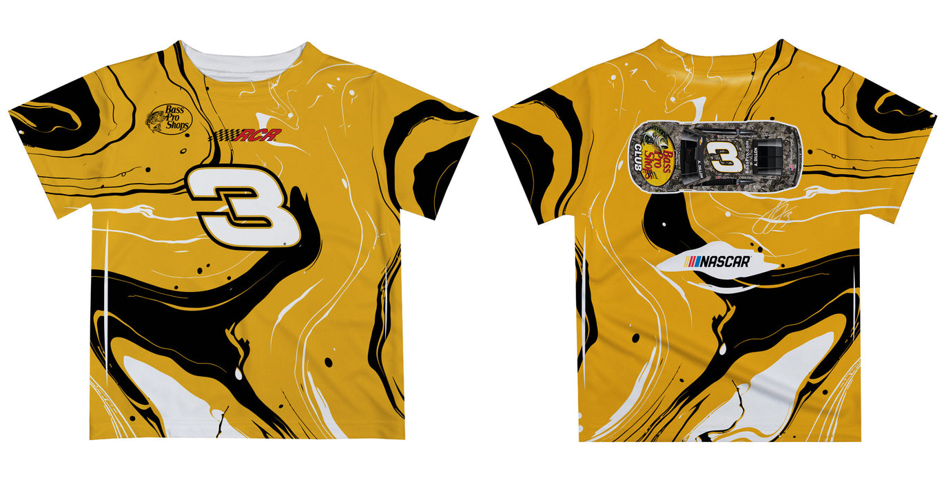 Austin Dillon Vive La Fete NASCAR Marble T-Shirt - Gold - Vive La Fête - Online Apparel Store