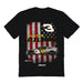 Austin Dillon NASCAR American Flag Cotton T-Shirt - Black
