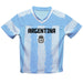 Argentina National Team Lionel Messi Game Day Light Blue Boys Stripes Fashion Football T-Shirt