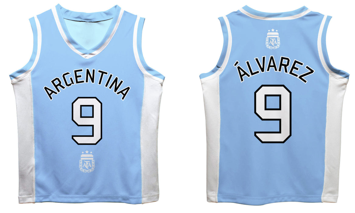 Argentina National Team Julian Alvarez Boys Fashion Basketball Jersey - Vive La Fête - Online Apparel Store