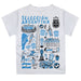 Argentina National Team Boys White Impressions Artwork Short Sleeve Tee Shirt Solid - Vive La Fête - Online Apparel Store