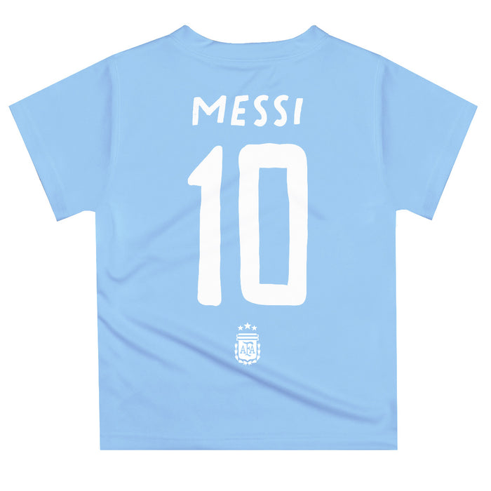 Argentina National Team Lionel Messi Light Blue T-Shirt - Vive La Fête - Online Apparel Store