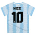 Argentina National Team Lionel Messi Boys Game Day Light Blue With White Short SleeveTee - Vive La Fête - Online Apparel Store