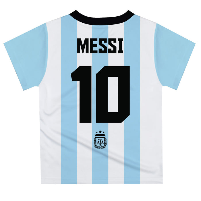 Argentina National Team Lionel Messi Boys Short Sleeve T-Shirt - Vive La Fête - Online Apparel Store