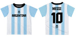 Argentina National Team Lionel Messi Boys Short Sleeve T-Shirt - Vive La Fête - Online Apparel Store