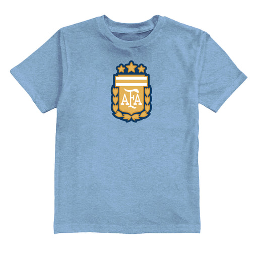 Argentina National Soccer Team Impressions Artwork Light Blue Youth Cotton T-Shirt
