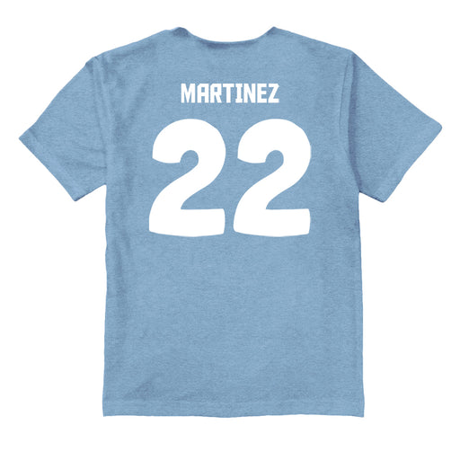 Argentina National Soccer Team Impressions Artwork Light Blue Youth Cotton T-Shirt - Vive La Fête - Online Apparel Store