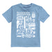 Argentina National Soccer Team Impressions Artwork Boys Light Blue Cotton Short Sleeve Tee
