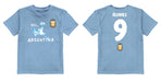Argentina National Soccer Team Impressions Artwork Light Blue Youth Cotton T-Shirt - Vive La Fête - Online Apparel Store