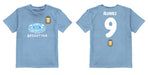 Argentina National Soccer Team Impressions Artwork Light Blue Youth Cotton T-Shirt - Vive La Fête - Online Apparel Store