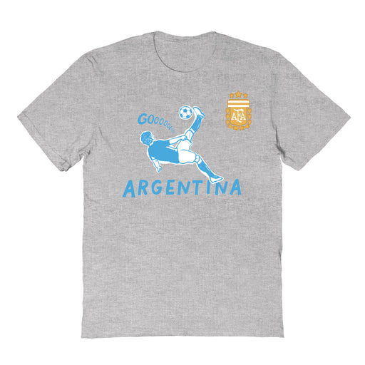 Argentina National Soccer Team Womens Grey Cotton Tshirt