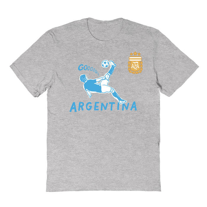Argentina National Soccer Team Womens Grey Cotton Tshirt