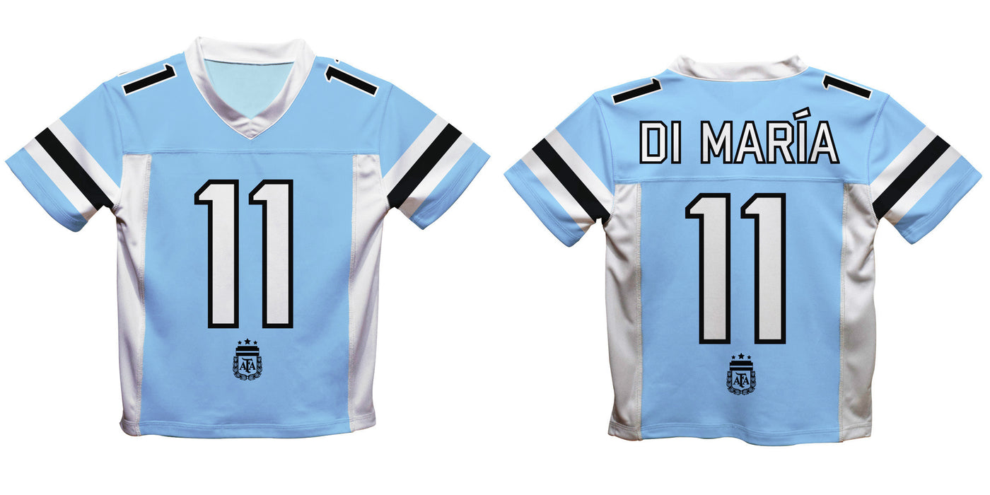 Argentina National Team Julian Alvarez Game Day Ligth Blue Mens Fashion Football Jersey - Vive La Fête - Online Apparel Store