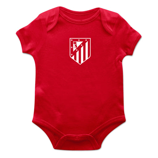 Atletico de Madrid Infant Red Short Sleeve Bodysuit With Logo