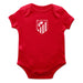 Atletico de Madrid Infant Red Short Sleeve Bodysuit With Logo