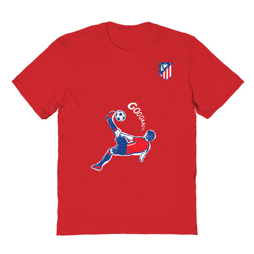 Atletico de Madrid Womens Red Cotton Tshirt