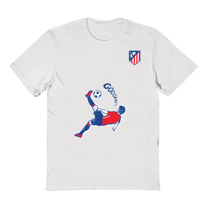 Atletico de Madrid Womens White Cotton Tshirt